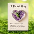 thumbnail image 5 of Beautynvta Hummingbird Themed Pocket Hug Token, Heart Shaped Acrylic Keepsake with Inspirational Card, Portable Pocket Gift for Friends Colleague Family, 5 of 6