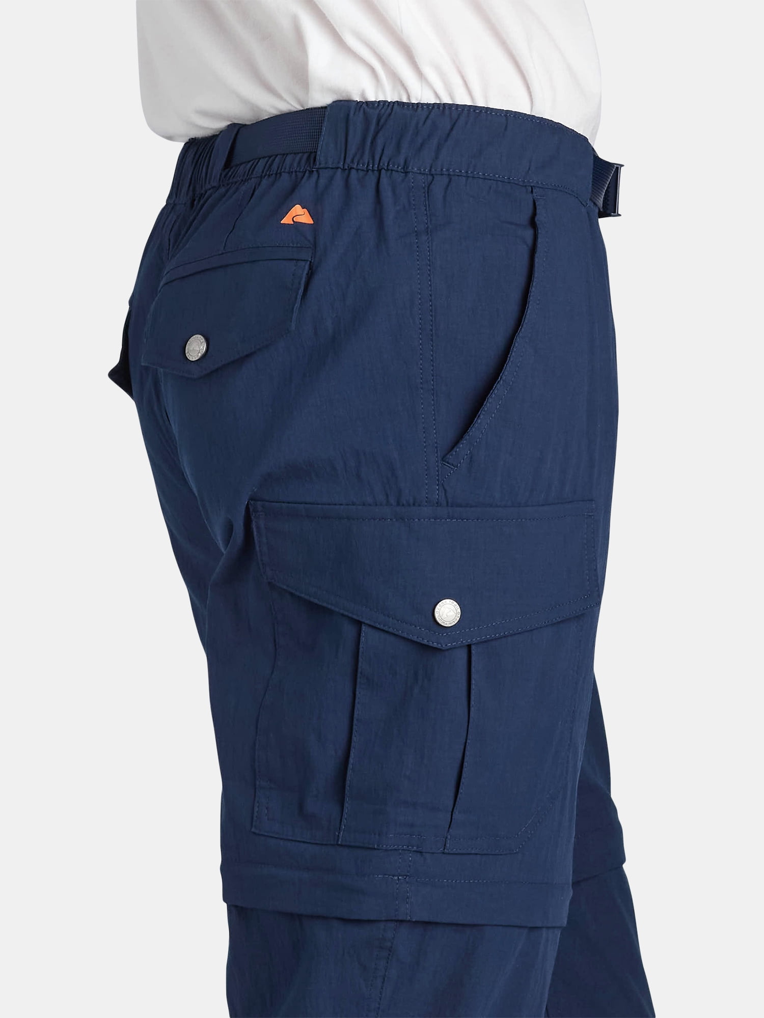 Ozark Trail Men's and Big Men's Zip Off Convertible Cargo Pants, Sizes 30-46