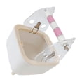 thumbnail image 4 of tredstone Durable Parrot Toilet Stand With Grinding Wheel And Easy Clean Features Small Birds Exercise To Clean Pink, 4 of 6