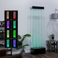 thumbnail image 5 of Alpine Corporation MLT134BK 72"H Indoor Bubble Wall Fountain with Color-Changing LED Lights & Remote, Black, 5 of 13