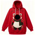 thumbnail image 4 of BOOMNY Christmas Pet Pouch Hoodie for Women Cute Animal Graphic Cat Dog Hoodies for Women Kangaroo Pocket Warm Winter Animal Holder, 4 of 4
