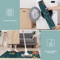 thumbnail image 6 of Colorful Mushroom Flower Dark Green Pattern Kitchen Rugs Sets Of 3,Kitchen Runner Rugs Non Skid Washable,Decorative Kitchen Floor Mats for Kitchen,Sink,Laundry,17"x30"+ 17"x47" + 17"x59", 6 of 6
