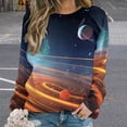 thumbnail image 2 of Galaxy Star Outer Space Mom Sweatshirt For Women Long Sleeve Pullover, 2 of 7