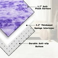 thumbnail image 5 of area rug for bedroom 4x6ft Large Fluffy Area Rugs for Bedroom, Soft Carpet Shag Kids Rug with Non-Slip Stickers Rug Tie-Dye Star Purple, 5 of 12