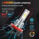 thumbnail image 3 of 2x For Nissan Qashqai J10 J11 J12 2007 2008 2009 2010-2018 2019 2020 2021 2022 2023 Led Car Fog Lamp Front Fog Light Bulb Canbus, 3 of 5