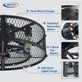 thumbnail image 3 of Depuley Flush Mount Ceiling Fan: 20" Caged Ceiling Fans with Lights and Remote App Control for Kitchen Bedroom Farmhouse - Rustic Low Profile Ceiling Fand, 3 of 9