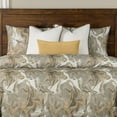 thumbnail image 2 of SIScovers  Wanderlust Marble Print Duvet Set Wanderlust Golden - Queen - 7 Piece, 2 of 5