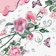thumbnail image 5 of Pink Oval Tablecloth, Rose Flower Printed Tablecloth, Spring Summer Waterproof Floral Tablecloth 60x102inch, Suitable for Indoor and Outdoor, Holiday Kitchen Restaurant and Party, 5 of 6