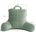 thumbnail image 2 of Nestl Almohada de Lectura para Niños y Adolescentes, Pequeña con Respaldo Brazos, Descanso Cama Memory Foam Triturada, Color Verde Salvia., 2 of 6