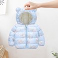 thumbnail image 5 of Hicidod Infant Puffer Jackets Puffy Thicken Warm Winter Coat Cute Bear Hood Cartoon Print Zipper Toddler Down Coat Clearance Sale, 5 of 6
