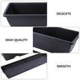 thumbnail image 3 of 2 Large Rectangular Planting Pots 36x15x19cm Dark Grey Plastic for Balcony, 3 of 6