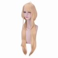 thumbnail image 2 of Peluca larga para cosplay de anime, rubia, 80 cm, para adolescentes, 2 of 3