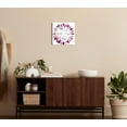 thumbnail image 4 of Strength Dignity Laughs Magenta Foliage 12 x 12 Glass Wall Hanging Sign, 4 of 4