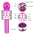 thumbnail image 3 of Wireless Bluetooth Karaoke Microphone with LED Lights, Portable Karaoke Machine Speaker Home Party travel Birthday gift for Android/iPhone/PC, 3 of 7
