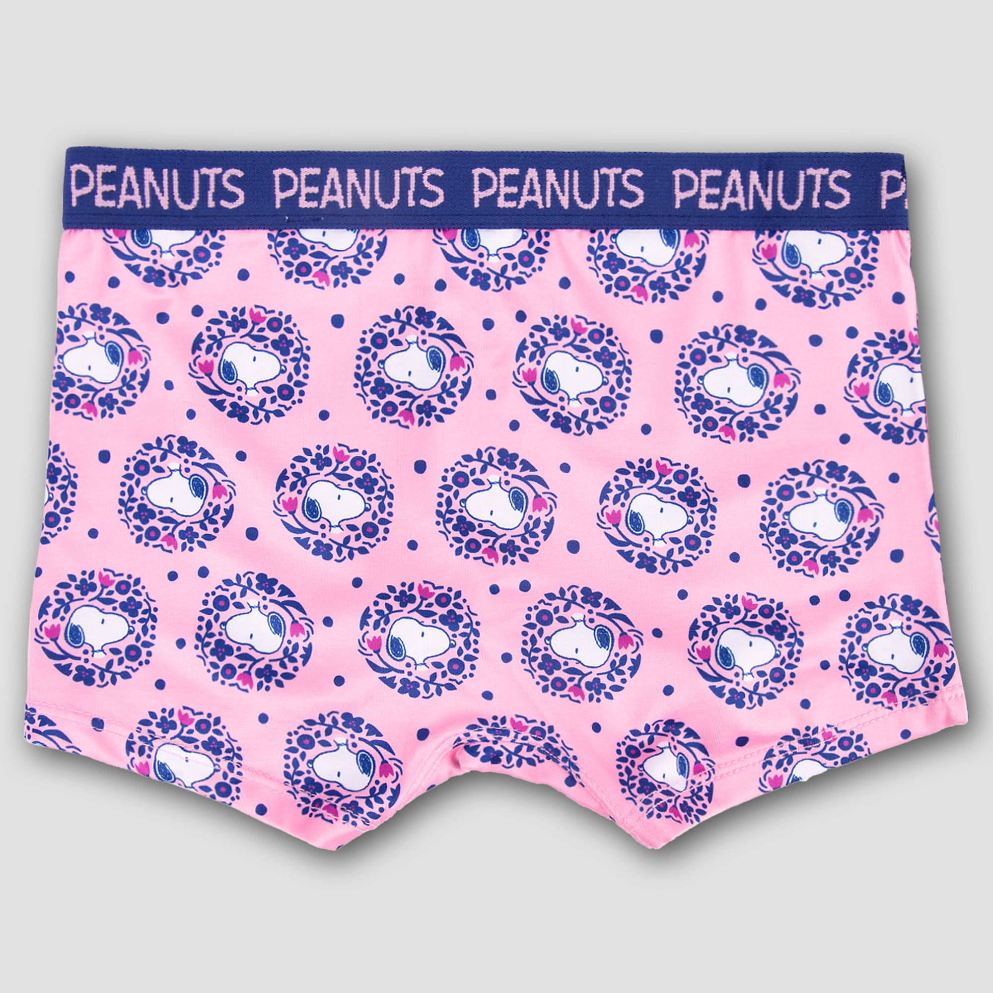 Peanuts Girls Boyshort Character Underwear, 4-Pack, Size 4-10
