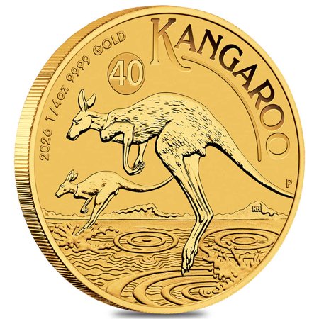 2026 1/4 oz Australian Gold Kangaroo Perth Mint BU