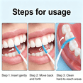 thumbnail image 7 of ACDANC 220 Pieces Soft Dental Floss Picks, Blue Silicone Interdental Brushes Braces Brush with Case Toothpicks Brush Between Teeth for Teeth Cleaning Portable Storage Box for Oral Care, 7 of 7