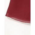 thumbnail image 6 of Zaldita Women's Round Neck Sleeveless Tank Top Summer Casual Loose Fit Chiffon Blouses Shirts Tops Burgundy 3XL, 6 of 7