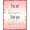 thumbnail image 2 of Allen, Kimberly 20x24 White Modern Wood Framed Museum Art Print Titled - Braver 1, 2 of 4