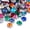 8x8x6mm+100pcs, variant on GKNET Sew on Acrylic Rhinestone Montee Five-Hole Beads with Brass Base Mixed Color-8x8x6mm+100pcs