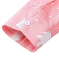 thumbnail image 2 of FAOWME Men's Christmas Shirt Long Sleeved Lapel Buttons Snowflake Reindeer Printed Fashion Comfortable Blouse Tops For Casual Daily Wear Pink L, 2 of 4