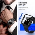 thumbnail image 3 of Correa y Funda Compatible con Apple Watch Negro Protección Completa 40mm, 3 of 7