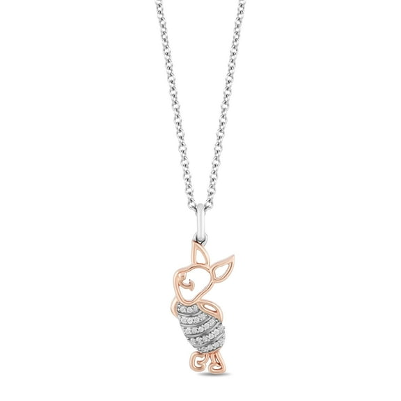1/4 Ct Dimaond Piglet Pendant