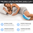 thumbnail image 4 of Contour Legacy Cool Side Sleeper Leg & Knee Wedge Pillow Cushion, 4 of 6