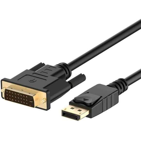 Rankie DisplayPort (DP) vers Câble DVI, Plaqué Or, 10 Pieds, Noir