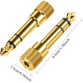 thumbnail image 2 of HSHDLDF 4 PCS Headphone Jack Adapter, Headphone Adapter 6.35mm Male to 3.5mm Female Stereo Adapter Jack Plug Adapter Quarter Inch Jack Small to Large Jack Adaptor Male Female Jack for Digital Piano, 2 of 7
