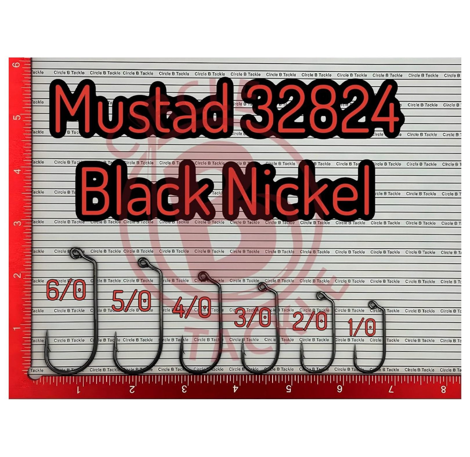 Mustad 32824 2X Strong Ultra Point 60 Degree Jig Fishing 100 Pack 1/0-6/0, DIY Jig, Fits The Do It Molds Great for Pouring Your Own Fishing Jigs