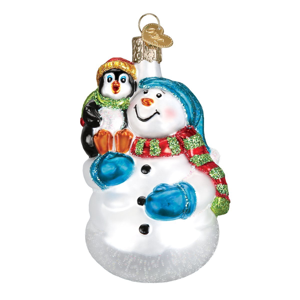 Old World Christmas ESKIMO GIGGLES Ornament, White
