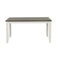thumbnail image 2 of Powell Jane Vanilla White & Dark Grey Dining Table, 2 of 9