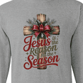 thumbnail image 4 of Inktastic Jesus is the Reason for the Season Christian Cross Long Sleeve T-Shirt, 4 of 5