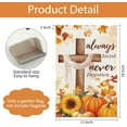 thumbnail image 6 of Fall Garden Flag 12x18 Inch Double Sided Outside, Always Loved Never Forgotten Cross Memorial Sunflowers Pumpkins Decorative Flag Cemetery Yard Outdoor Decoration, 6 of 6