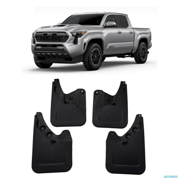 4x New Front & Rear Splash Guards Mud Flaps Fits for Toyota Tacoma 2024