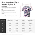 thumbnail image 7 of Vsdgher Plaid Flamingo Print Men's Wrinkle Free Untucked Cuban Shirt Business Casual Button Down Shirts Short Sleeve Shirt, 7 of 7