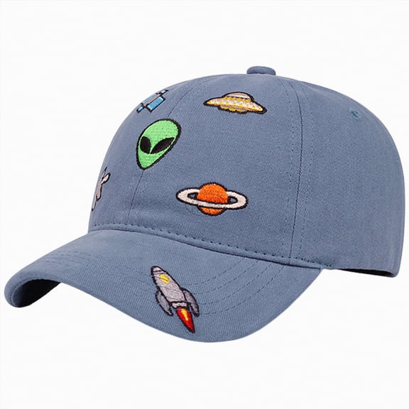 CAUYDY 4T 5T 6T 7T Kids Baseball Cap Hat Cotton Cute Letter Adjustable Toddler Hat for Baby Boys Unisex-Child (Sizes One Size,B1-Dark Blue)