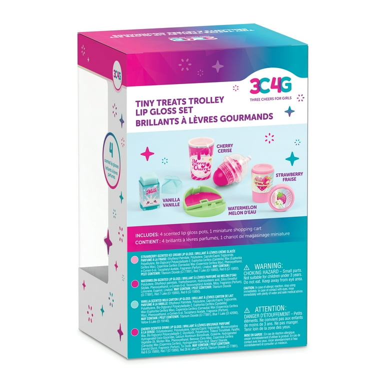 3C4G: Tiny Treats Trolley Lip Gloss Set, 4 Pieces - Walmart.com