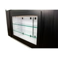 thumbnail image 7 of MAYAKOBA Sonoma II Reception Desk with Glass Display Adjustable Shelves, Side Cabinets, Office Restaurant Beauty Salon Furniture, Luxe Black/Silver Accents, 7 of 7