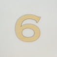 thumbnail image 1 of 1 Pc, 8 Inch X 1/8 Inch Wood Numbers 6 In The Copperplate Gothic Bold Font Great For Craft Project & Different Decor, 1 of 3