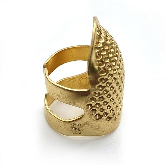 Fingertip Protection Anti-slip Thimble Ring Handworking Needles Crafts Gadgets Sewing Accessories Household Professional Gold Plated S
