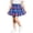 Blue, variant on Loopsun Toddler Girls Floral Print Skirts 5 to 10 Years Summer Ruffled Elastic Waist Casual Daily Skirts