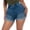 Blue, variant on CAIXIA Jean Shorts Womens High Rise Denim Shorts Fashion Bermuda Shorts Ripped Rolled Distressed Rolled Hem Jeans Shorts Jorts Women,XXL