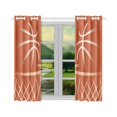 thumbnail image 2 of Mkhert Basketball Hoop Blackout Window Curtain Kitchen Curtain 26X39 Inch, 2 Panels, 2 of 3