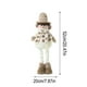 thumbnail image 3 of Adornos navideños, regalos de Navidad, muñeco de nieve gris elástico de Papá Noel, muñeco de nieve, reno de peluche, juguete de punto, regalo de Navidad, juguete de peluche, 3 of 5