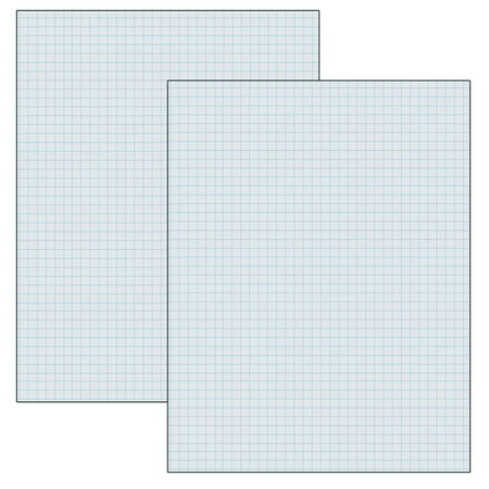 Pacon Graphing Paper, White, 1/4" Quadrille Ruled, 8-1/2" x 11", 500 Sheets Per Pack, 2 Packs