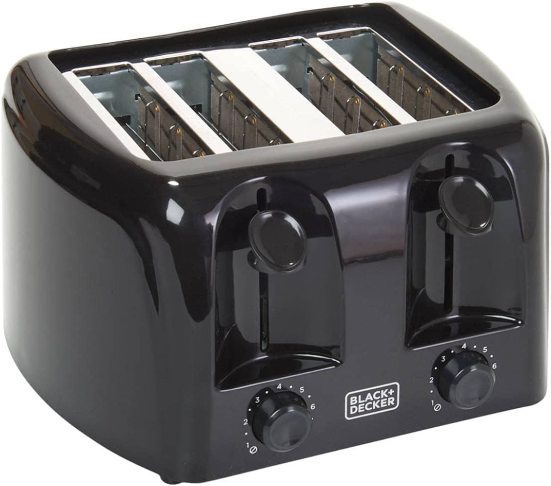 Black & Decker 4 Slice Toaster Black TR0004B