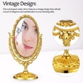 thumbnail image 3 of EeaseCA Makeup Mirror Desktop Mirror Vintage Style Makeup Mirror Double Sided Vanity Mirror, 3 of 9