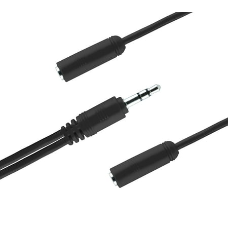 onn. 3.5mm Auxiliary Audio Headphone Splitter